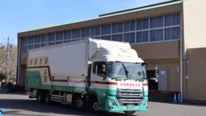 広域防災拠点での訓練の様子